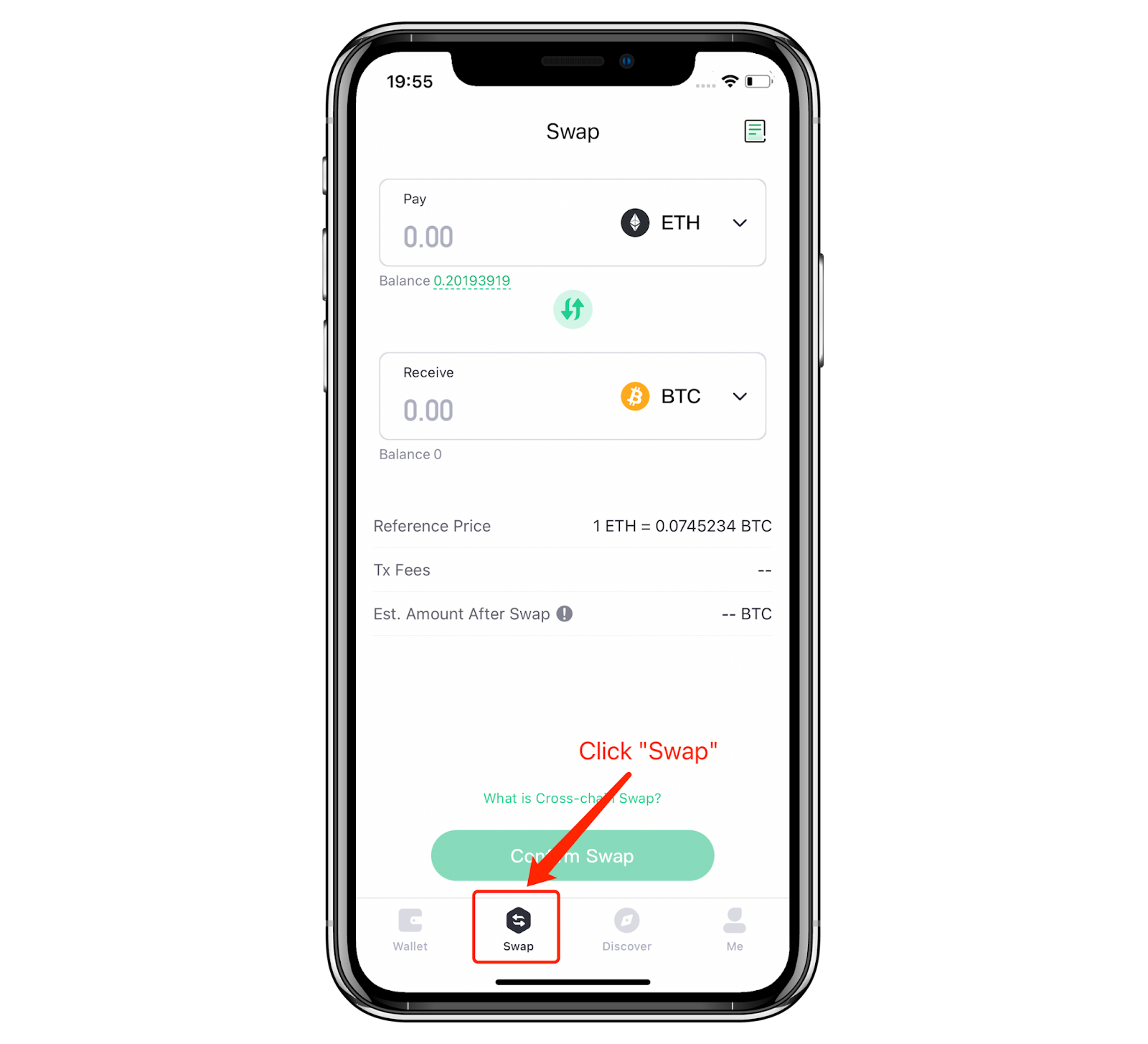 How to Use Cross-chain Swap – CoinEx Wallet